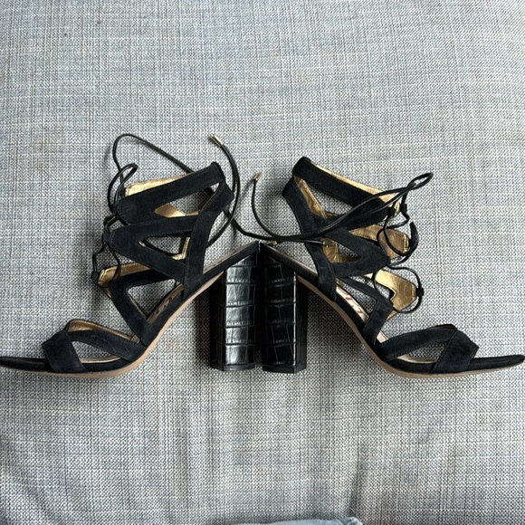 Sam Edelman Yardley Suede Block Heel Sandals, Size 8.5 - Picture 12 of 14